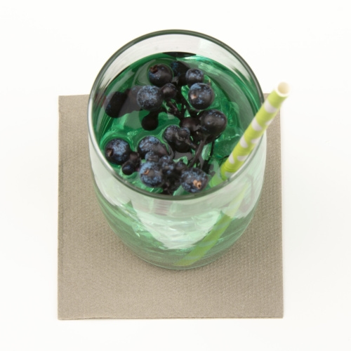 Softpoint Mini-Cocktail Serviette in Beige Grey, 20 x 20 cm, 250 Stück - Mank Image