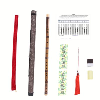 TEMU D Key - Bamboo Flute Professional Flute Suitable For Beginners Traditional Chinese Instrument Flute