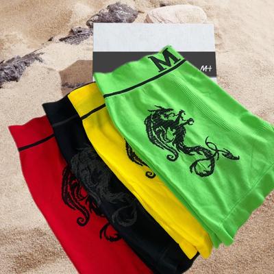 TEMU 9115 (6 Pieces) Men's Seamless Boxer Brief Stretchable Underwear 6-pcs Set, Assorted Colors