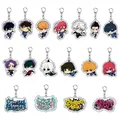 4/5/6/7/8pcs Anime Blue Lock portachiavi in acrilico personaggio dei cartoni animati ornamento portachiavi ciondolo portachiavi gioielli per donna uomo regali