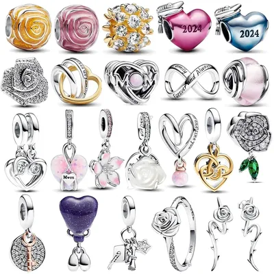 Hot Jewelry Popular Classic 2024 Mother’s Day Love You Mom Double Heart Charm Gift Free Delivery