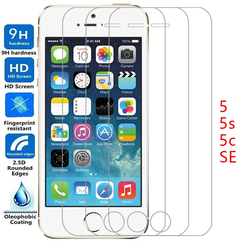 Coque pour Apple iPhone SE 5S 5C 5 S C, verre trempé pour iPhone SE, iPhone 5S, iPhone 5C, S5, C5, coque arrière 360, iPhone, Ipone, Iphon, Ihone.