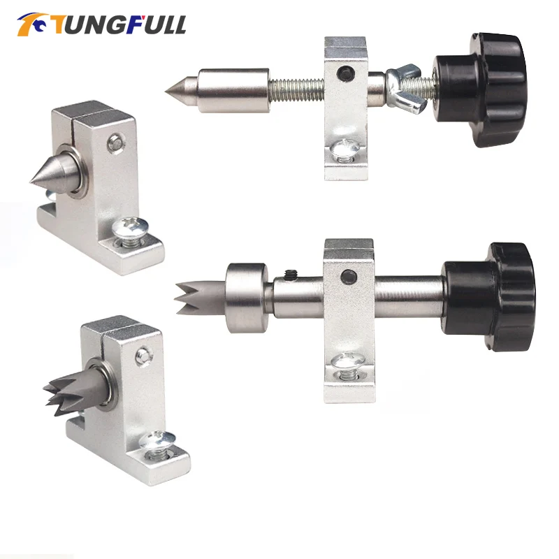 Diy Versenkbare Holzbearbeitung Drehmaschine Fingerhut Bohren Reitstock Perle Drehmaschine Zubehör Dreh Fingerhut für mini drehmaschine wulst maschine Image