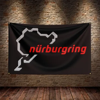 3X5Ft Nürburgrings-Flagge, Polyester, bedrucktes Auto-Banner für Dekoration Image