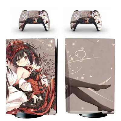 Tokisaki Kurumi PS5 Standard Disc Edition Skin Aufkleber Aufkleber Cover für PlayStation 5-Konsole Image