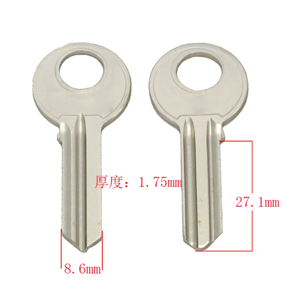 50 teile/los a078 Schlüssel rohlinge für Schlosser haus tür leere Schlüssel 27,1mm Länge 8,6mm Breite