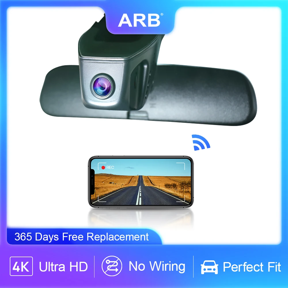 Universal Auto DVR ARB Dash Cam 4K 2160P UHD Wifi Dash Kamera OEM Stil Auto Video Recorder