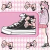 Amy und Michael Kawaii Schuhe Schöne Mädchen Studenten Schwarz High Top Leinwand Schuhe Weibliche Casual Flache Turnschuhe Große Größe Frauen Schuhe