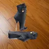 Schwarz Lace Up Mittlere Waden Schloss Stiefel Thin High Heel Spitz Modische Sexy Kühlen Winter Große Größe Frau Schuhe Zapatillas Mujer