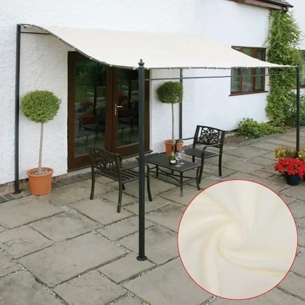 300D Outdoor Dach Ersatz Leinwand Abdeckung Wasserdichte Zelt Pavillon Top Baldachin Sonnendach Tuch Terrasse Markise Tuch 3X 3M 2,6X2,5 M Image