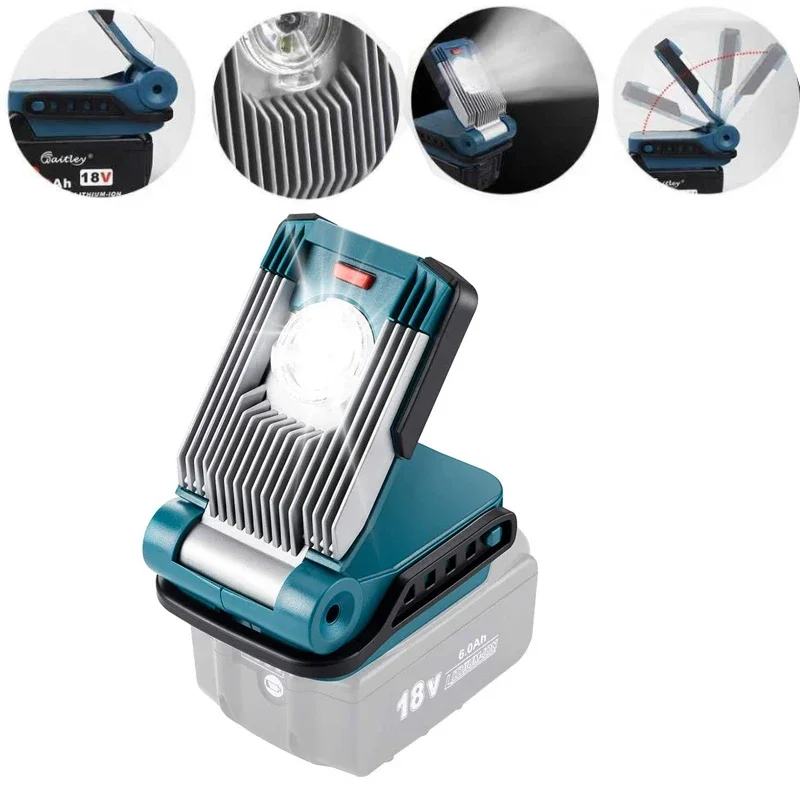 Hochwertige LED-Lampe für Bosch 18V 20V Li-Ionen-Batterie versorgung LED Arbeits licht Lampe beliebte Camping-Werkzeuge Zubehör Image