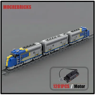 Moc Technologie Bausteine Santa Fe Super Chef Lokomotive Zug Eisenbahn wagen setzt Puzzle Kinder Ziegel Spielzeug Weihnachts geschenke Image