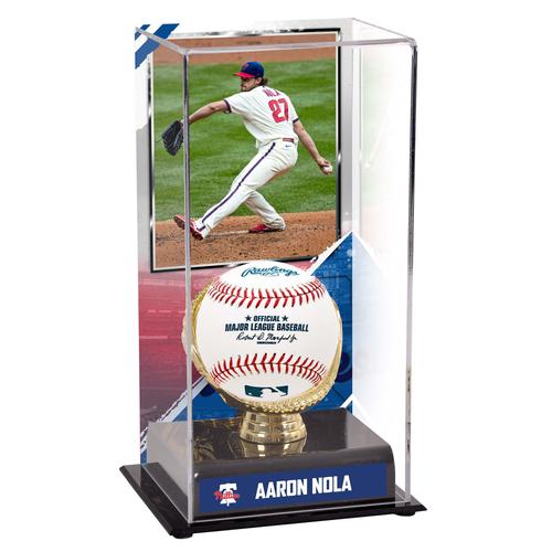 Aaron Nola Philadelphia Phillies Goldhandschuh Vitrine mit Bild