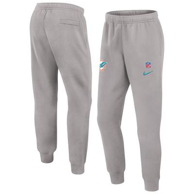 Graue Nike Miami Dolphins 2024 Sideline Club-Hose für Herren Image