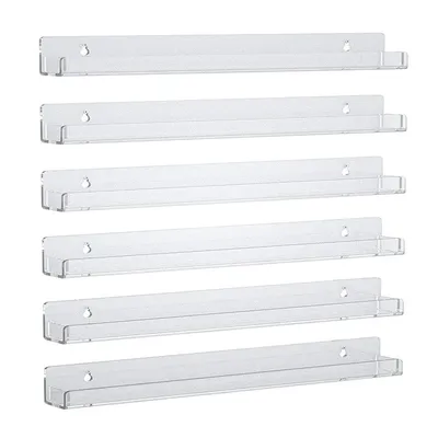 Wall Hanger Acrylic Nail Polish Display Stands Transparent Organizer Rack Wall Mounted Holders Nail
