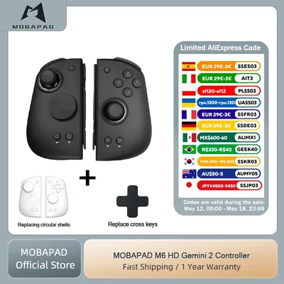 MOBAPAD M6 Controller For Nintendo Switch OLED Joypad with Hall Joystick HD vibration Console for