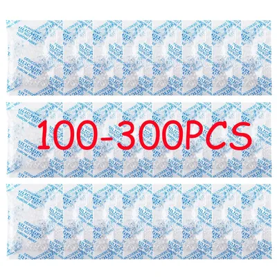 100-300PCS Non-Toxic Silica Gel Desiccant Damp Moisture Dehumidifier For Kitchen Room Living