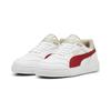 Sneaker PUMA "DOUBLECOURT", Gr. 42,5, weiß (puma weiß, intense rot), Leder, mehrfarbig, sportlich, Schuhe