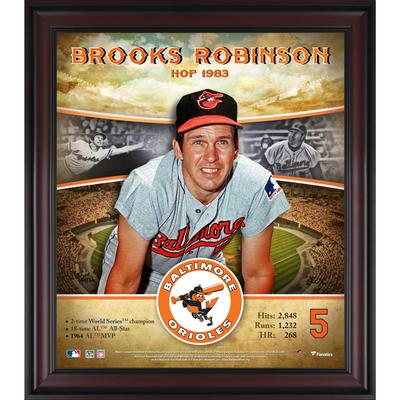 Brooks Robinson Baltimore Orioles Hall of Fame Karriereprofil, gerahmt, 15 x 17 Zoll Image