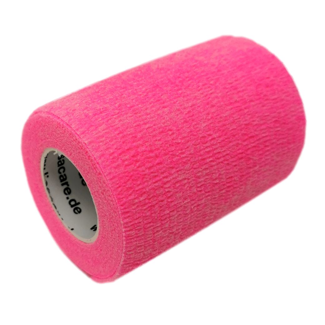 LisaCare benda autoadesiva - Rosa neon 7,5 cm x 4,5 m 1 pz Fasciatura