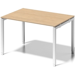 Bisley Schreibtisch Cito BxTxH 120x80x65-85cm ahorn Gestell verkehrsweiß Image