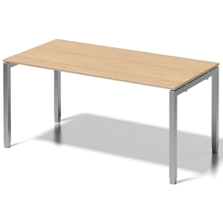 Bisley Schreibtisch Cito BxTxH 1600x80x65-85cm ahorn Gestell silber Image