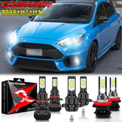 TEMU 6 Packs Focus 2012 - 2018 Led Headlights High Low Beam Fog Light Bulb