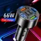 Digital Display Car With 3USB Car Charger Fast Phone Head Mobile Charging PD Phone Adapter Car