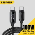 Essager 100W USB Tipo C A USB C Cavo Per Xiaomi Samsung PD 5A Cavo di Ricarica Veloce Per Macbook iPad Pro Tablet Cavo Del Computer Portatile