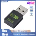 Adattatore Bluetooth WiFi USB 600Mbps Dual Band 2.4/5.8Ghz Ricevitore esterno wireless RTL8821CU Mini Dongle WiFi per PC/Laptop