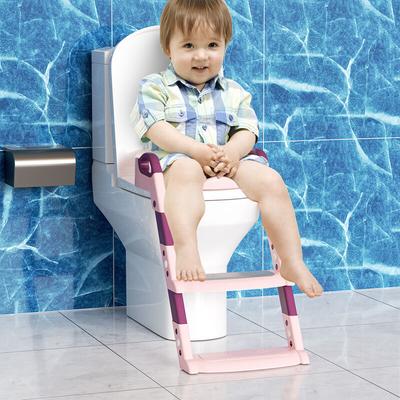 Wc Toilettensitz für Kleinkinder Töpfchen Toilettentrainer mit Treppe für Jungen und Mädchen Baby