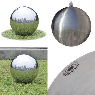 Vidaxl - Garten-Springbrunnen Sphäre mit LEDs Edelstahl 40 cm - Brunnenkugel - Brunnenkugeln - Home Image