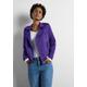 Lederjacke STREET ONE Gr. 34, lila (deep lilac) Damen Jacken mit Reverskragen