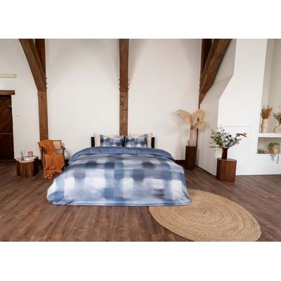 Bettwäsche KAYORI "Koya", blau, B/L: 135cm x 200cm, , Mako-Satin, B/L: 80cm x 80cm, Mako-Satin, Obermaterial: 100% Baumwolle, Bettwäsche, Hergestellt aus GOTS-zertifizierter Bio-Baumwolle Image