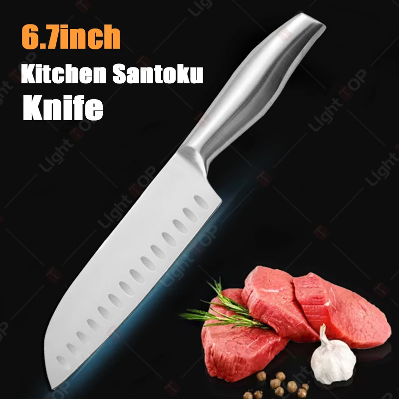 Japanische Küchenmesser Ausbeinmesser Sushi Messer Schneiden Santoku Messer Edelstahl Kochmesser mit Box Kochutensilien Image