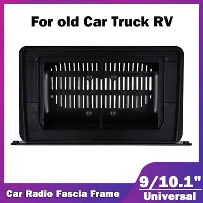 9 "10.1" Universal 2 Double Din Radio Blende für alte PKW LKW Wohnmobil RV Stereo Panel Dash Montage rahmen Trim Kit Gesicht