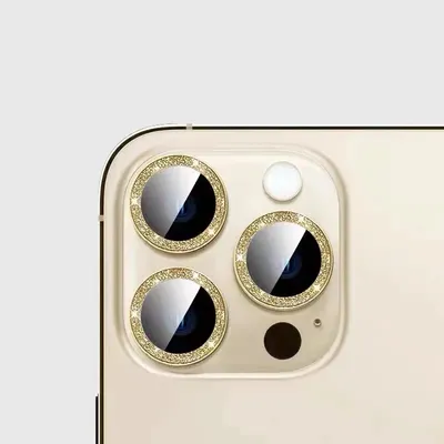 Für iPhone 15 14 13 Pro Max Gold Sprudel pulver 15 Pro Kamera Rückspiegel abdeckung Schutz 14 plus