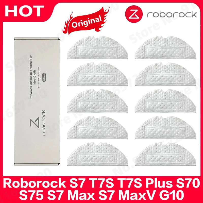 Original roborock s7 t7s t7s plus s70 s75 s7max s7maxv g10 ersatzteile wegwerf mopp tuch lappen wisch pad zubehör Image
