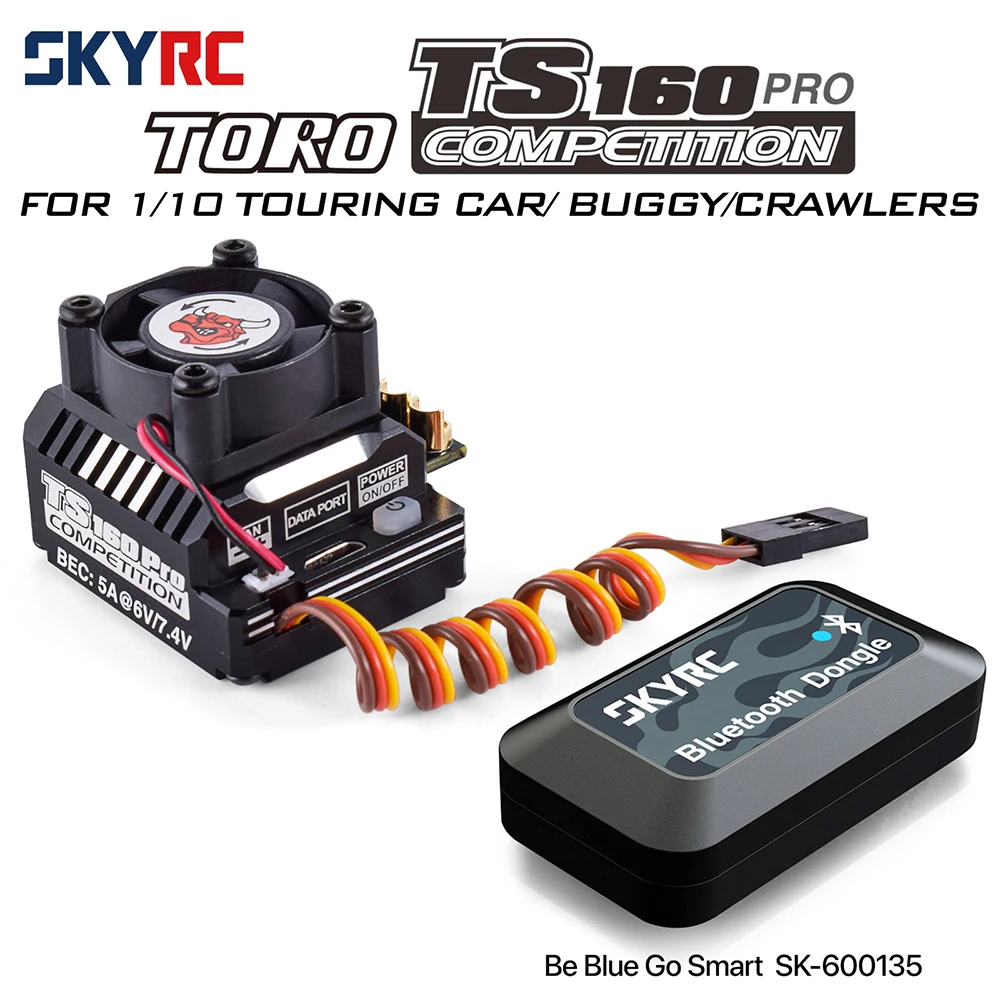 SKYRC TORO TS160 160A bürstenloser Sensor-Regler mit 6 V/7,4 V BEC für 1/10 Tourenwagen-Buggy-Crawler Image