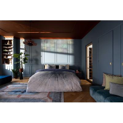 Bettwäsche KAYORI "Saku", blau, B/L: 135cm x 200cm, , Mako-Satin, B/L: 80cm x 80cm, Mako-Satin, Obermaterial: 100% Baumwolle, Bettwäsche, Hergestellt aus GOTS-zertifizierter Bio-Baumwolle Image
