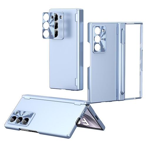 Handy Hülle Handyhüllen Für Samsung Galaxy Z Fold 7 Z Fold 6 Z Fold 5 Z Fold 4 Z Fold 3 Rückseite mit Displayschutz Magnetisch Vollschutz Retro Rüstung PC Image