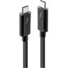 Cavo Thunderbolt™ Thunderbolt™ 3 Spina usb-c®, Spina usb-c® 1.00 m Nero 41556 - Lindy