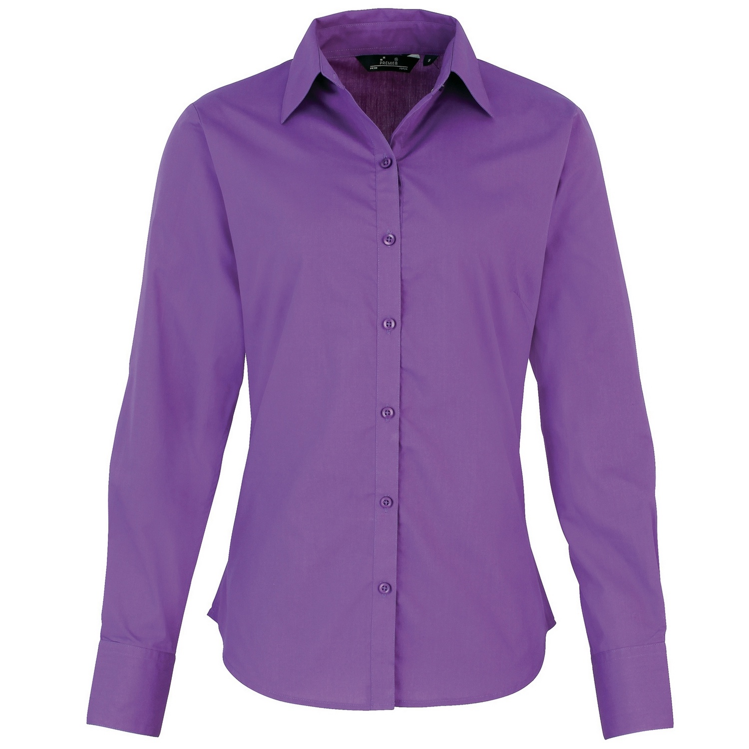 Premier - Bluse für Damen Langärmlig (Kräftiges Violett) Image
