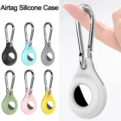 GPS Airtags Tracking Device Cover Anti Loss Dog Tracker Locator Airtag Liquid Silicone Portable