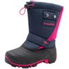 Winterstiefel KANGAROOS "Kanga-Bean II", Damen, Gr. 32, blau (navy, pink), Synthetik, Textil, sportlich, Schuhe, Snowboots, Winterboots, Winterschuhe, wasserabweisend