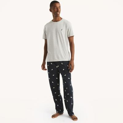 Nautica Men's Fleece Polar Bear Print Pajama Pant Peacoat, M