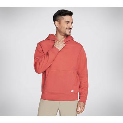 Skechers Men's Skech-Sweats Classic Hoodie | Size Large | Brick | Cotton/Polyester