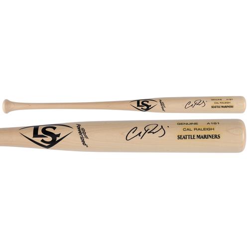 Cal Raleigh Seattle Mariners signierter Louisville Slugger-Spielmodellschläger