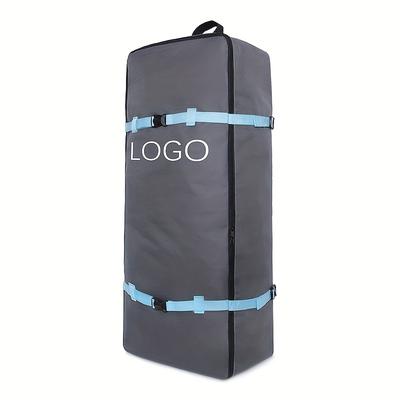 TEMU 1pc Large Capacity Backpack, Hiking Bag, Double Shoulder Tent Storage Bag, Outdoor Inflatable Surfboard Sup Paddle Board Carrying Case, Adjustable Straps, Material Image