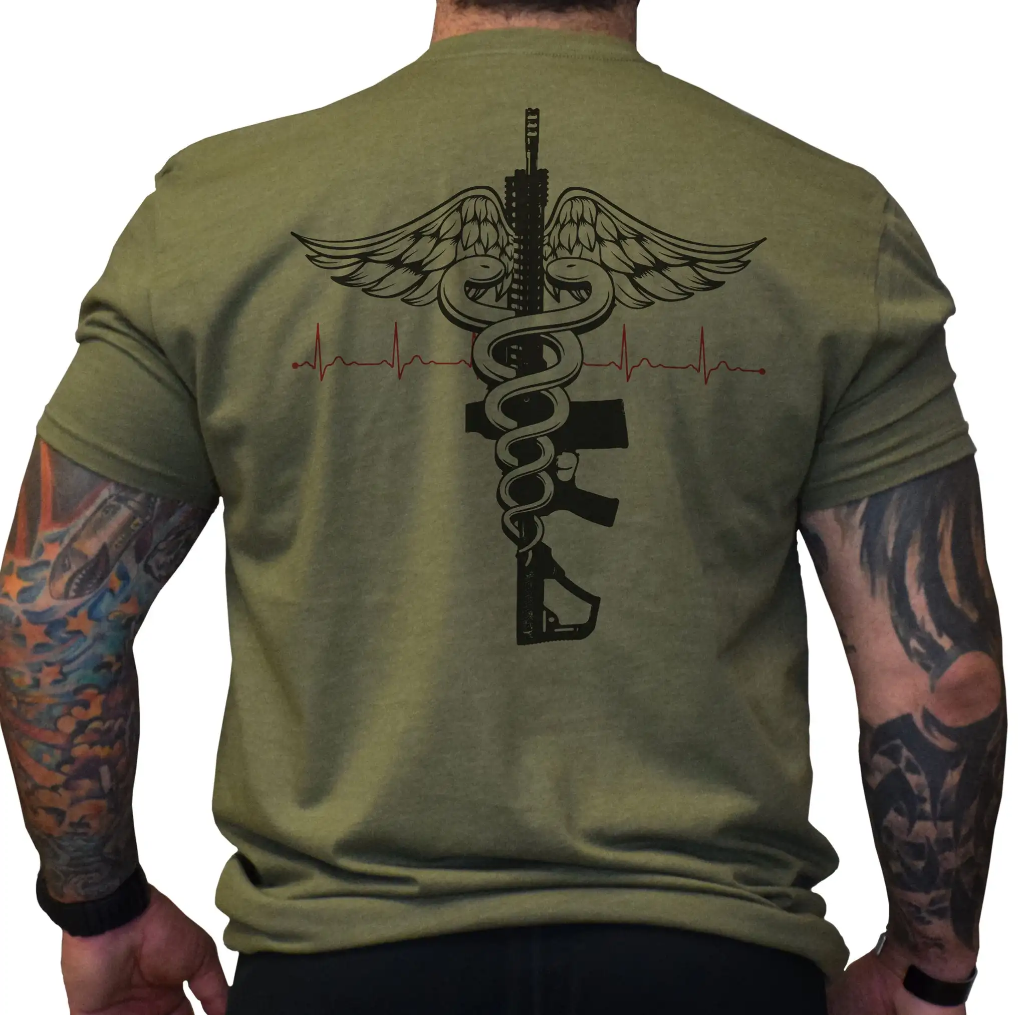 US Combat Medic Tattico Caduceo T-shirt Nuovo 100% cotone O-Collo Estate Manica corta Casual T-shirt da uomo Taglia S-3XL